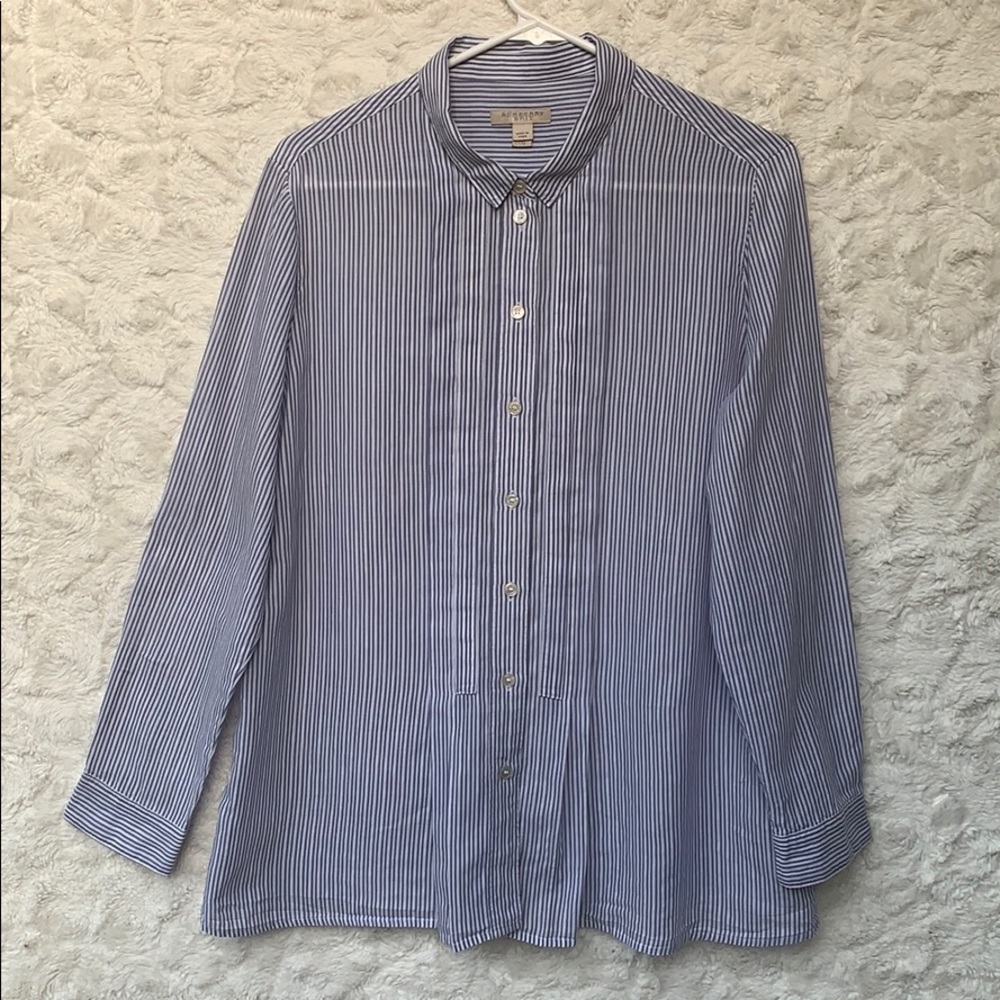 Burberry Brit Blue/White ButtonDown Tunic SzXL-TL